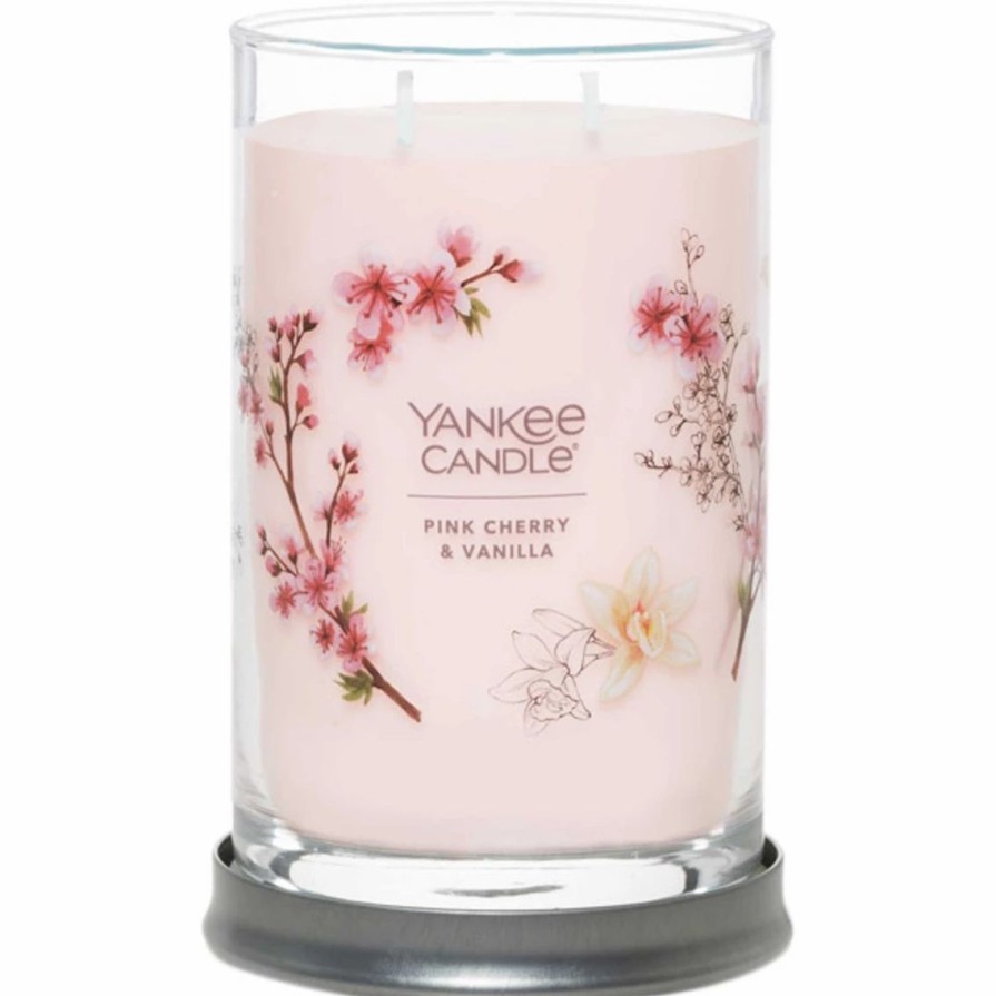 Home Decor * | Brand New Yankee Candle Pink Cherry And Vanilla Signature Large Tumbler Candle