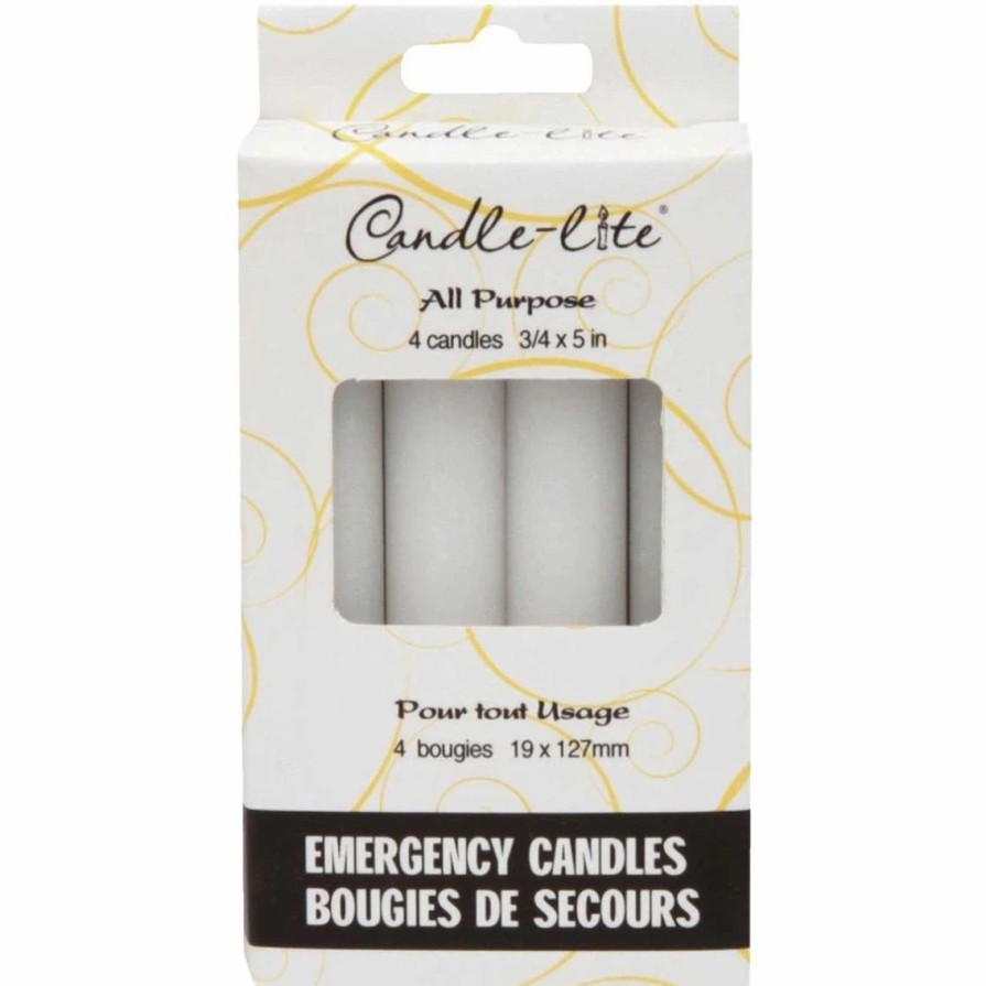 Home Decor * | Cheap Candle-Lite Emergency Candles 4 Pk.