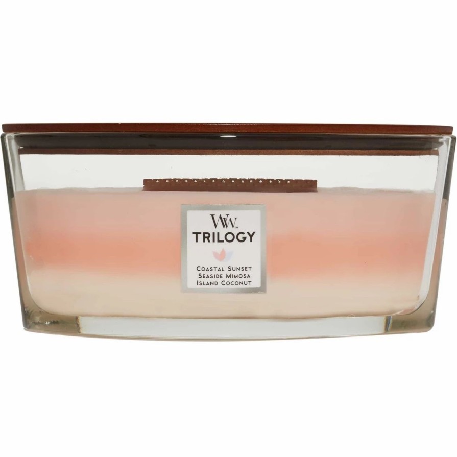 Home Decor * | New Woodwick Island Getaway Ellipse Trilogy Candle