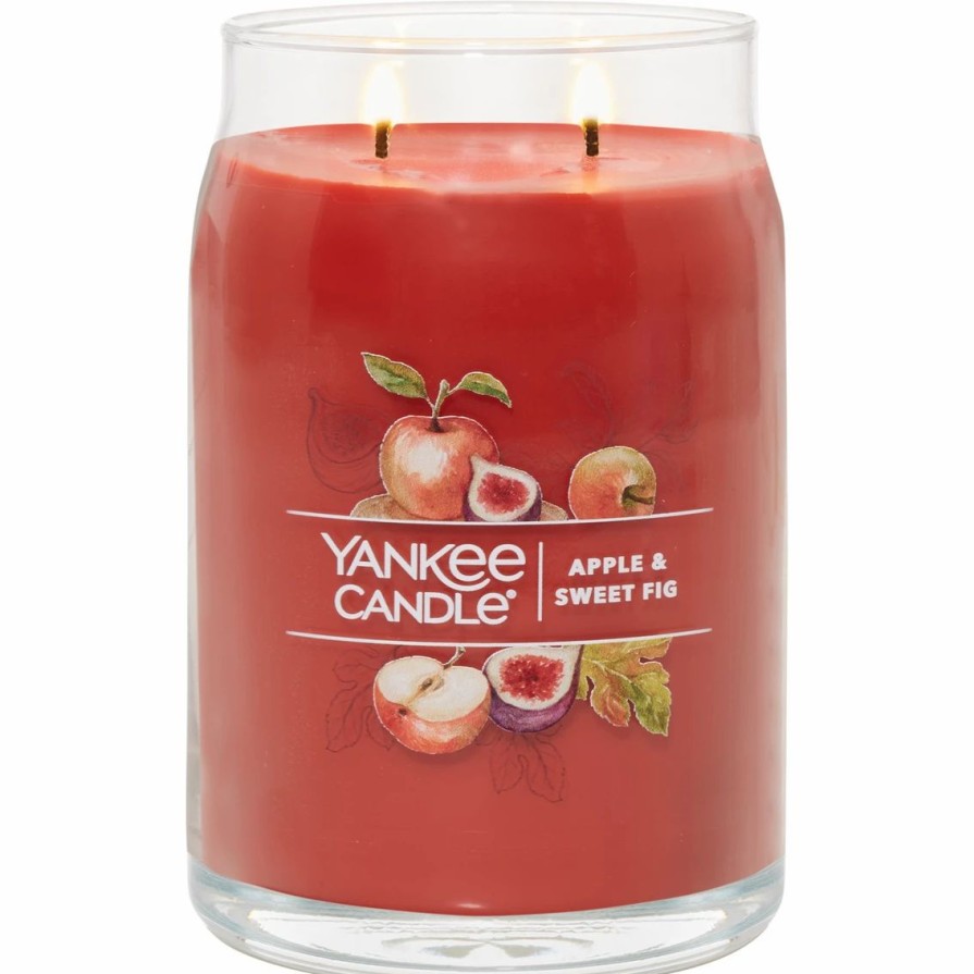 Home Decor * | Best Pirce Yankee Candle Apple Sweet Fig Signature Large Jar Candle