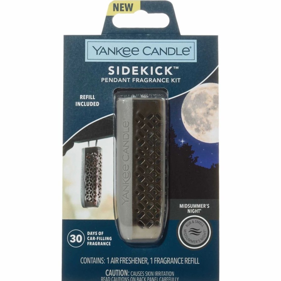 Home Decor * | Wholesale Yankee Candle Sidekick Midsummer Night Car Mirror Kit