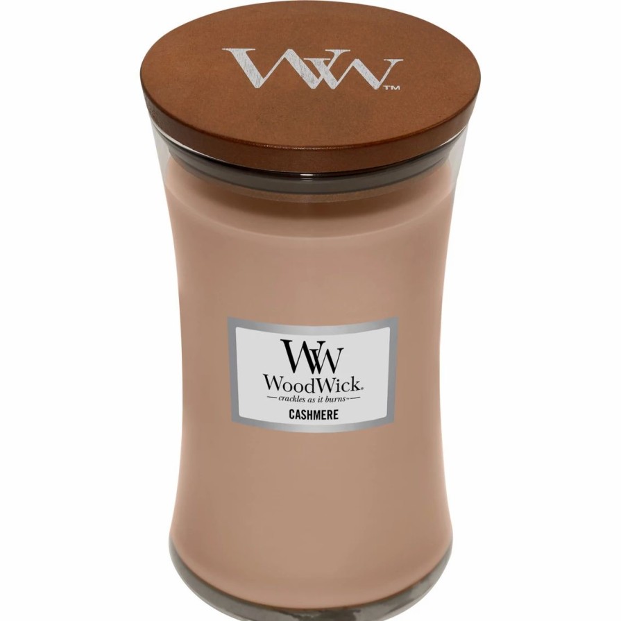 Home Decor * | Outlet Woodwick Cashmere Large Hourglass Candle