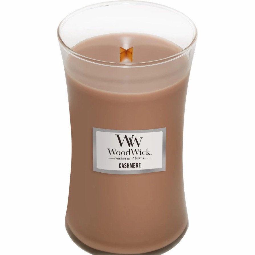 Home Decor * | Outlet Woodwick Cashmere Large Hourglass Candle