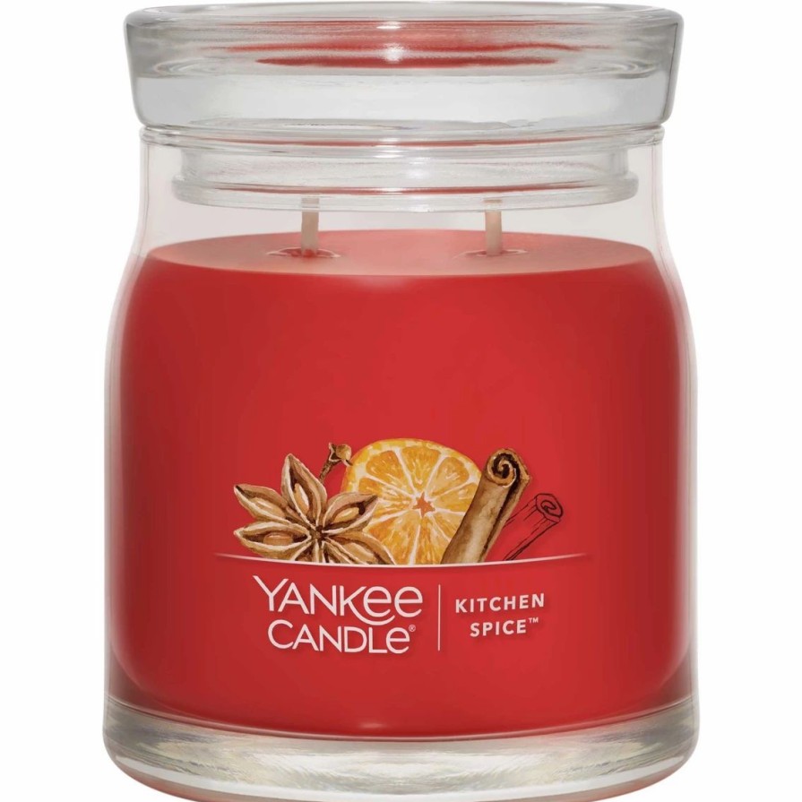 Home Decor * | Outlet Yankee Candle Kitchen Spice Signature Medium Jar Candle