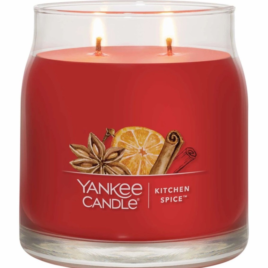 Home Decor * | Outlet Yankee Candle Kitchen Spice Signature Medium Jar Candle