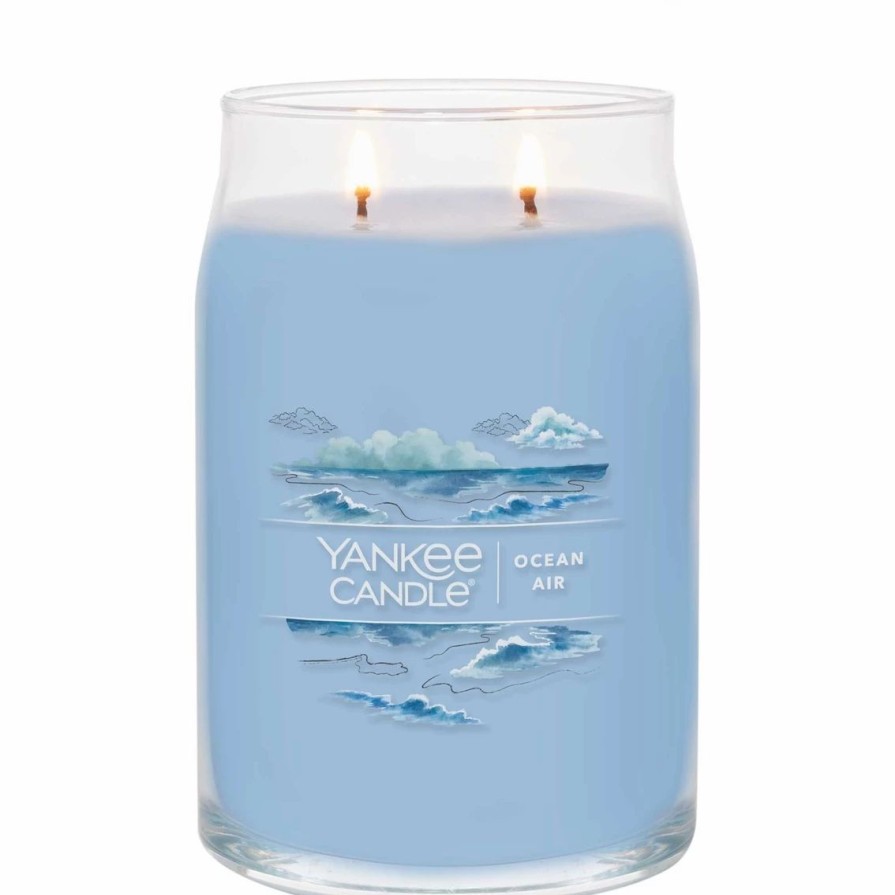 Home Decor * | Budget Yankee Candle Ocean Air Signature Large Jar Candle