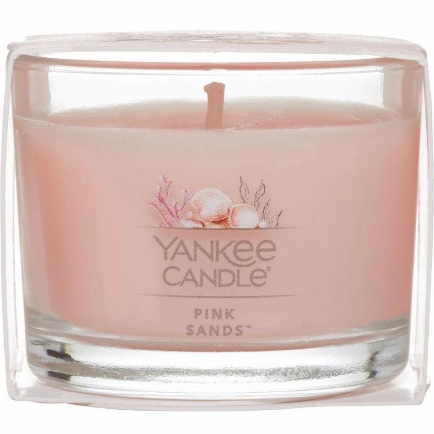 Home Decor * | Deals Yankee Candle Pink Sands Filled Votive Mini Candle