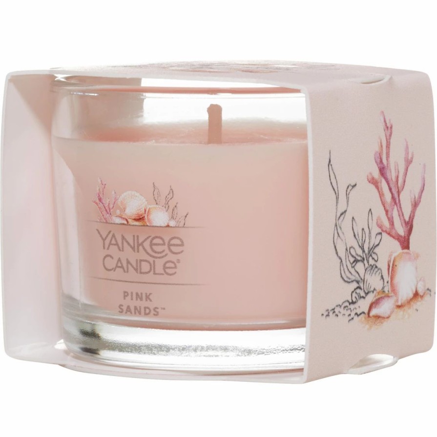 Home Decor * | Deals Yankee Candle Pink Sands Filled Votive Mini Candle