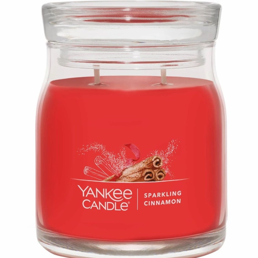 Home Decor * | Budget Yankee Candle Sparkling Cinnamon Signature Medium Jar Candle