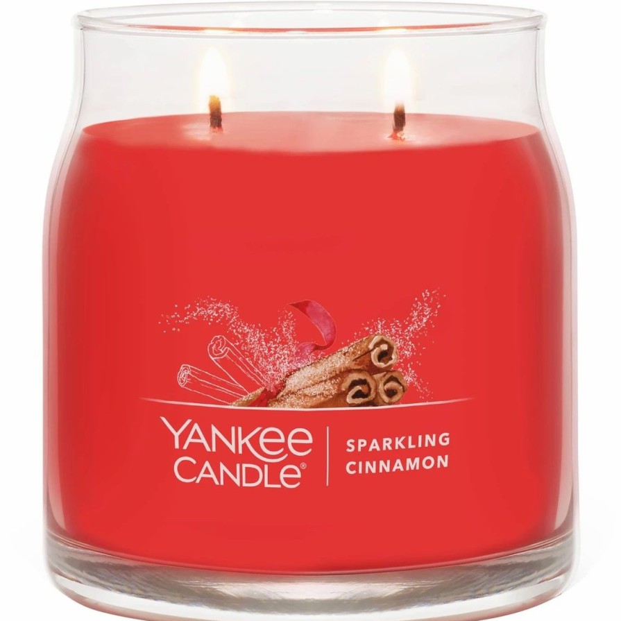 Home Decor * | Budget Yankee Candle Sparkling Cinnamon Signature Medium Jar Candle