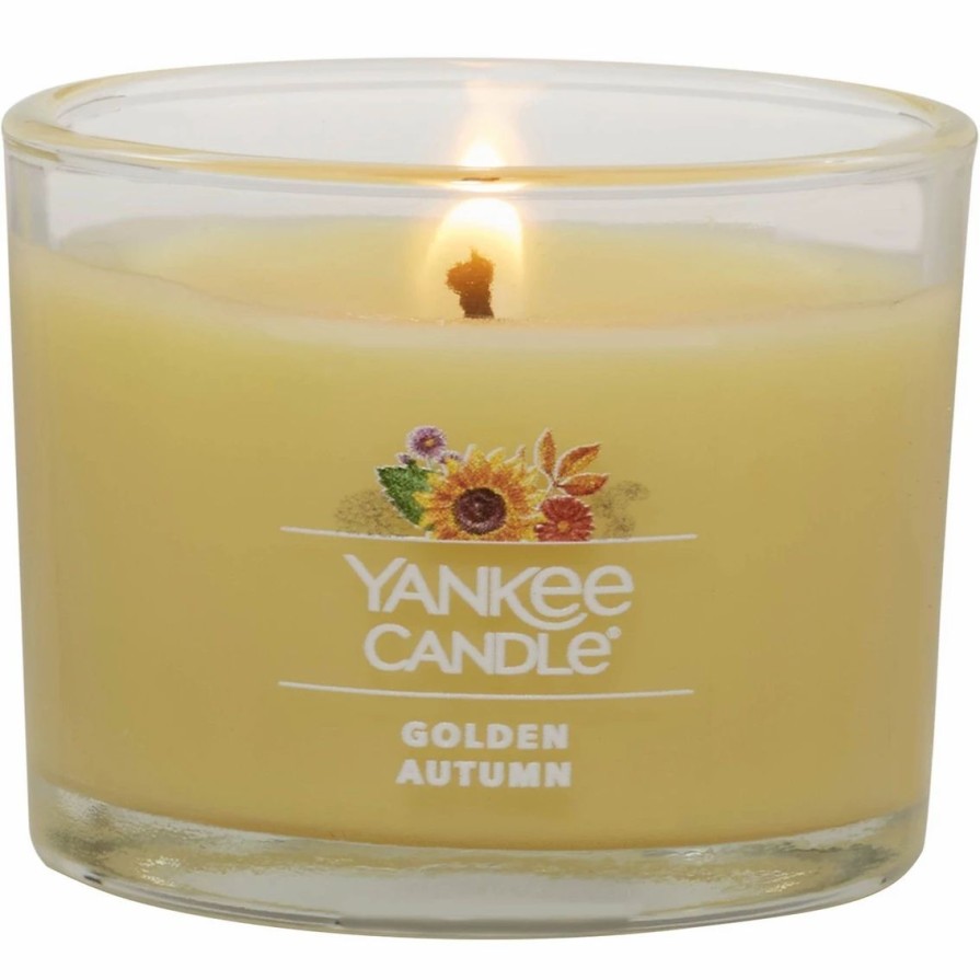 Home Decor * | Cheap Yankee Candle Golden Autumn Filled Votive Candle