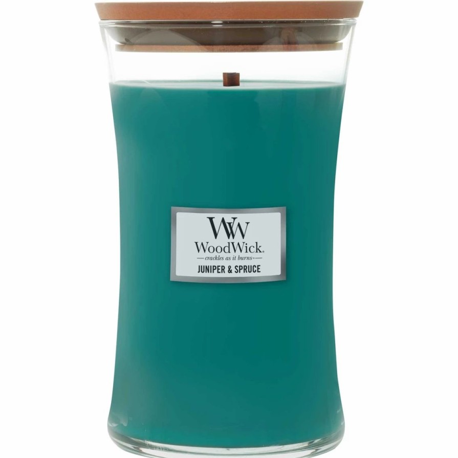 Home Decor * | Wholesale Woodwick Juniper And Spruce Large Hourglass Candle