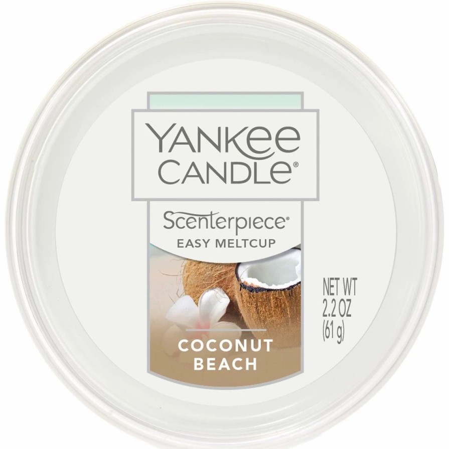 Home Decor * | Outlet Yankee Candle Coconut Beach Scenterpiece Easy Meltcup Candle