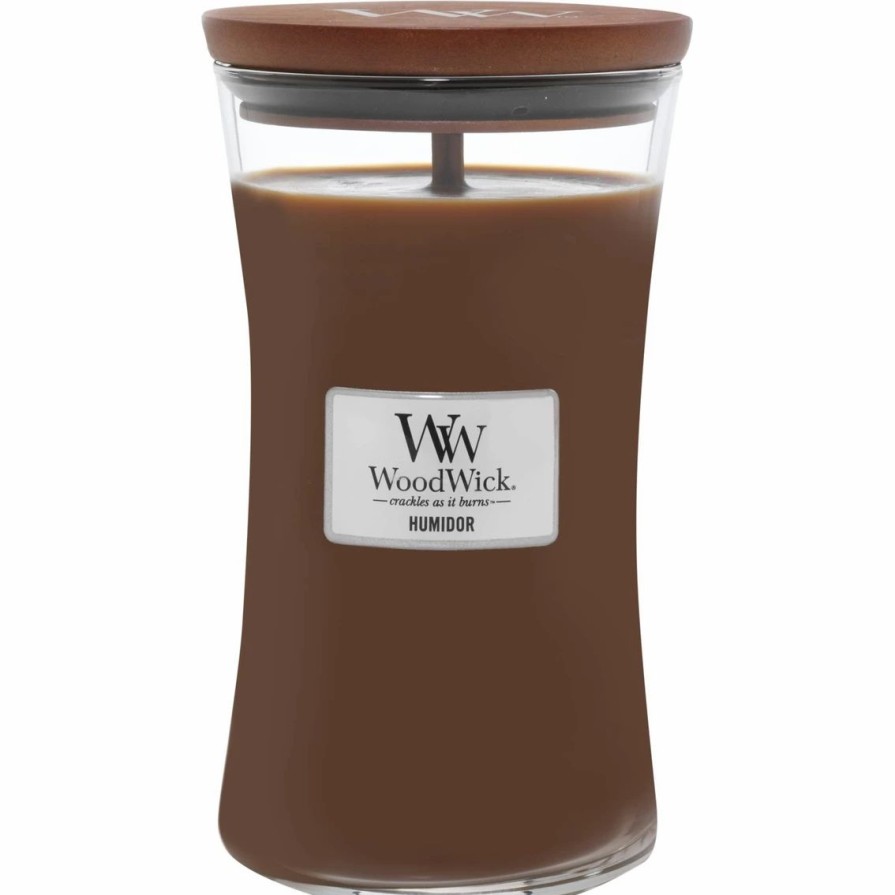 Home Decor * | New Woodwick Large Humidor Glass Candle