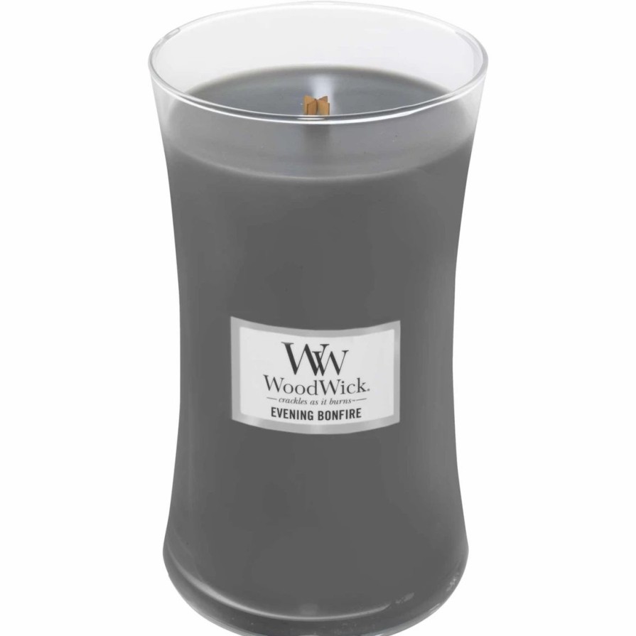 Home Decor * | Outlet Woodwick Wood Wick Evening Bonfire Large Hourglass Candle