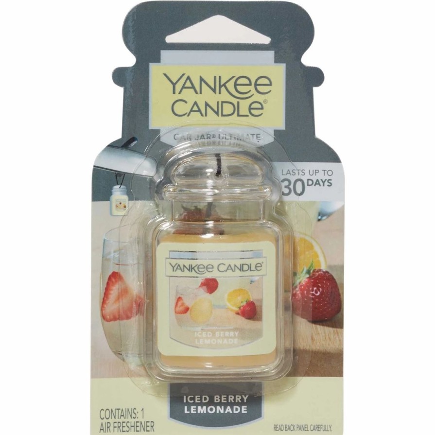 Home Decor * | Top 10 Yankee Candle Iced Berry Lemonade Car Jar Ultimate