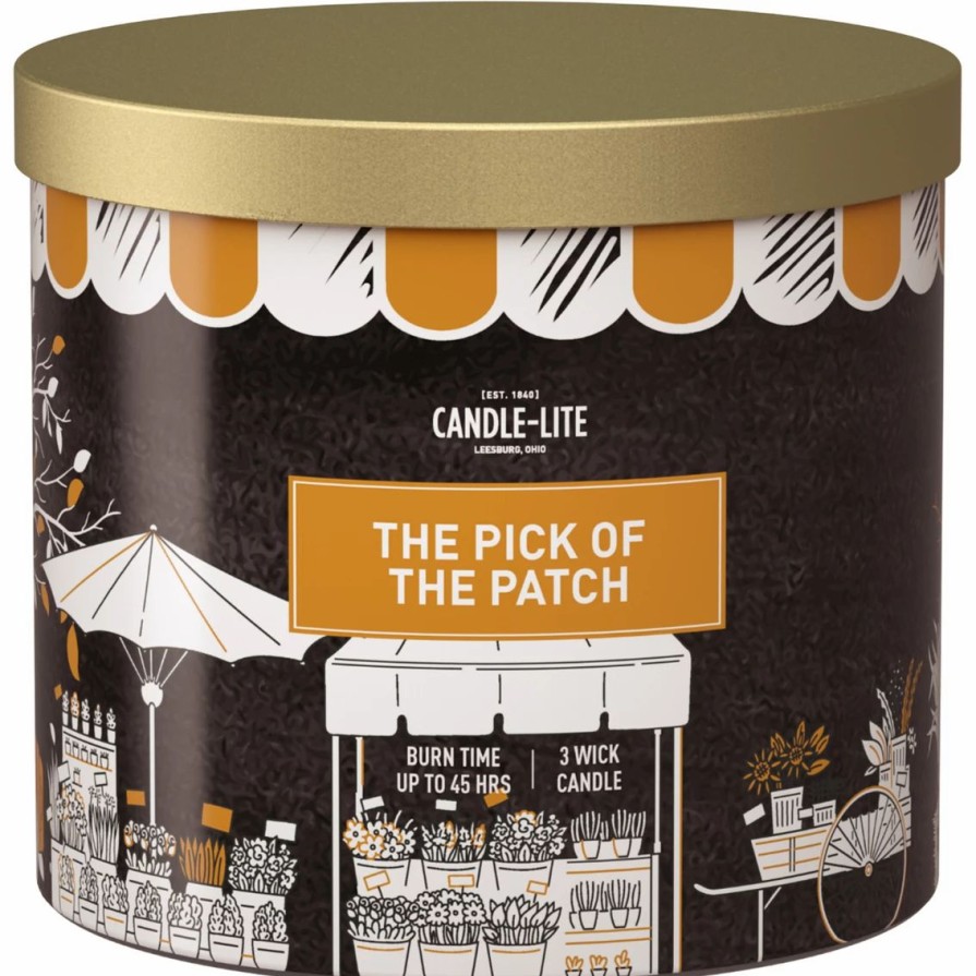 Home Decor * | Best Pirce Candle-Lite Fall Collection 3 Wick 14 Oz. Pick Of The Patch Candle