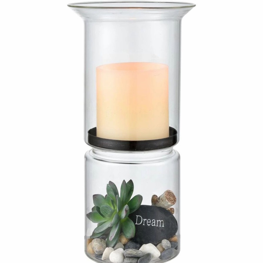 Home Decor * | Coupon San Miguel Sierra Hurricane & Led Candle