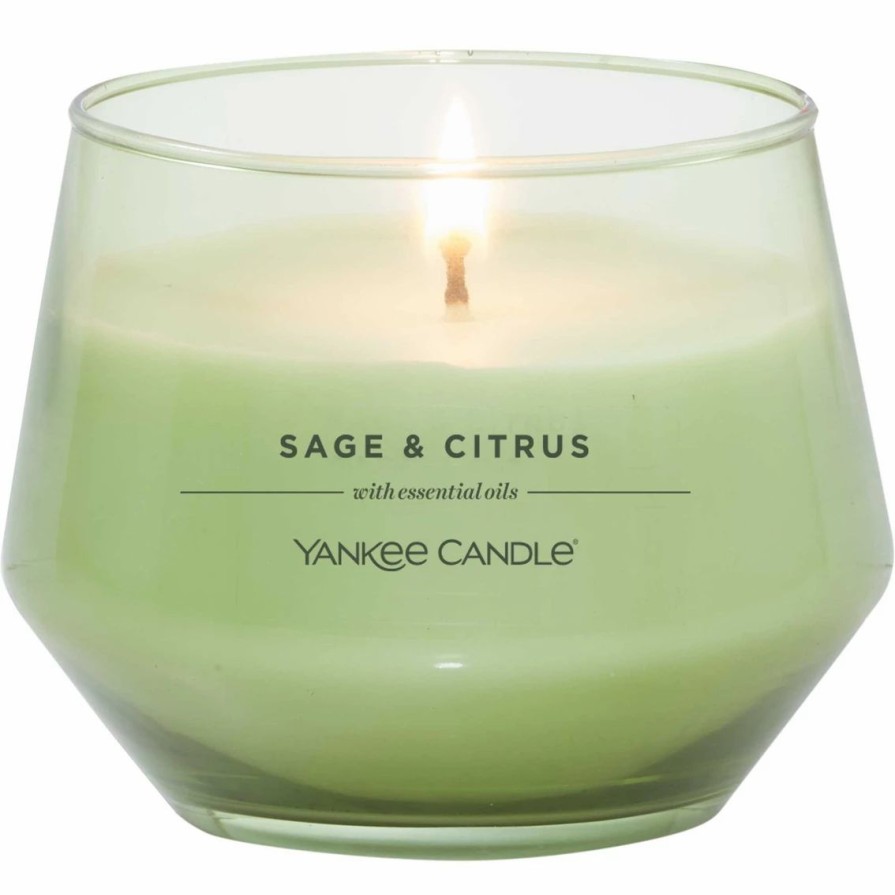 Home Decor * | Hot Sale Yankee Candle Studio Collection Medium Sage & Citrus Candle