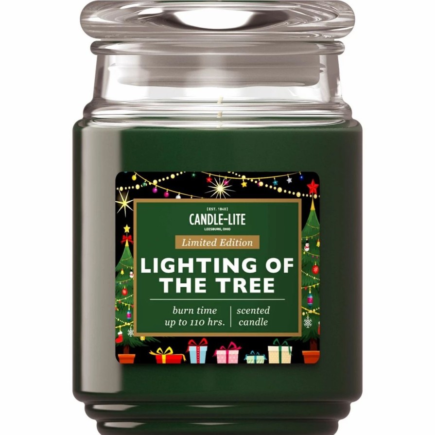 Home Decor * | Wholesale Candle-Lite Holiday Collection 18 Oz. Jar Candle Lighting Of The Tree