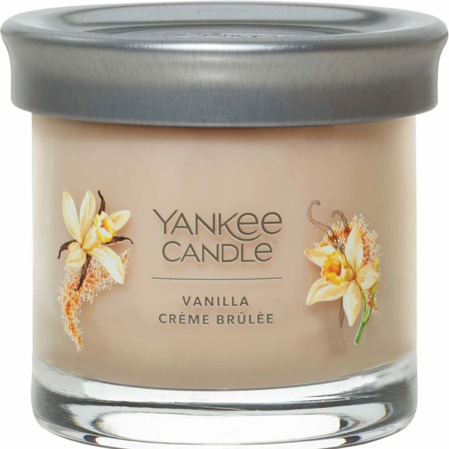 Home Decor * | Brand New Yankee Candle Vanilla Creme Brulee Signature Small Tumbler Candle