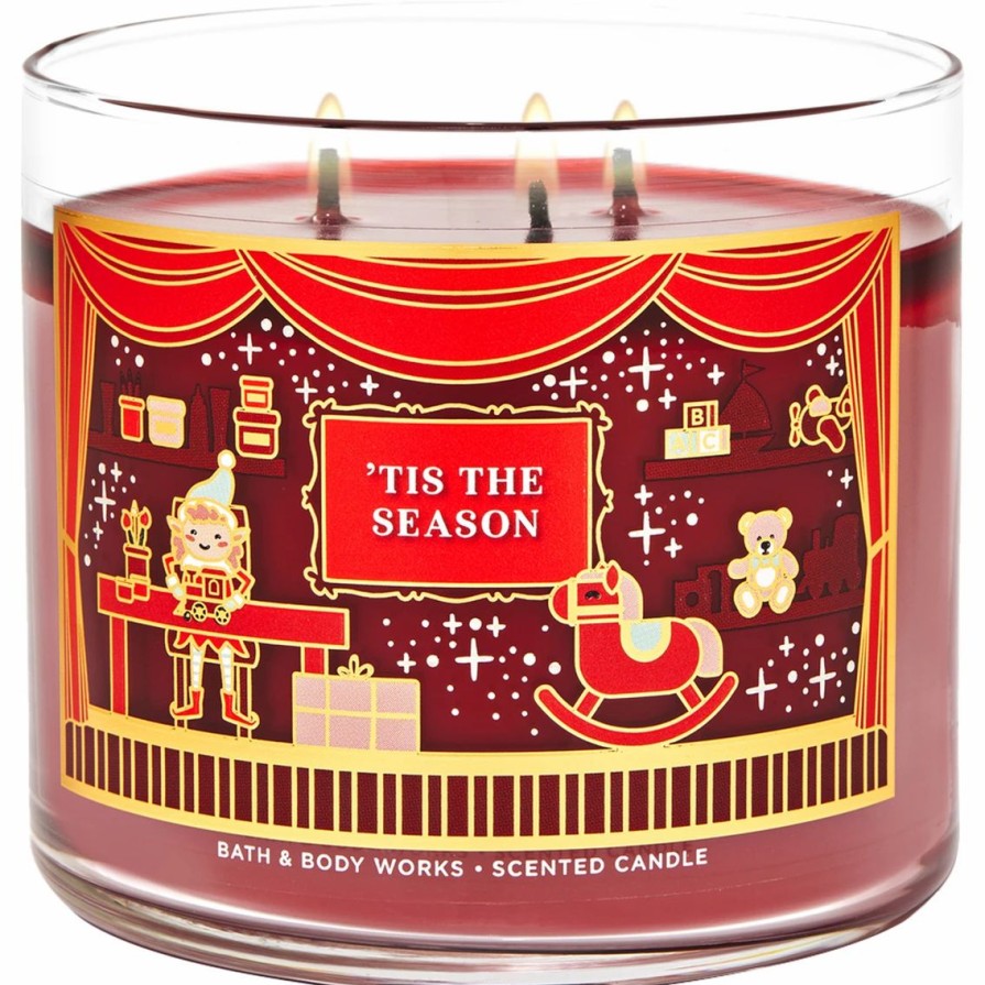 Home Decor * | Cheapest Bath & Body Works Nutcracker Tis The Season 3-Wick Candle