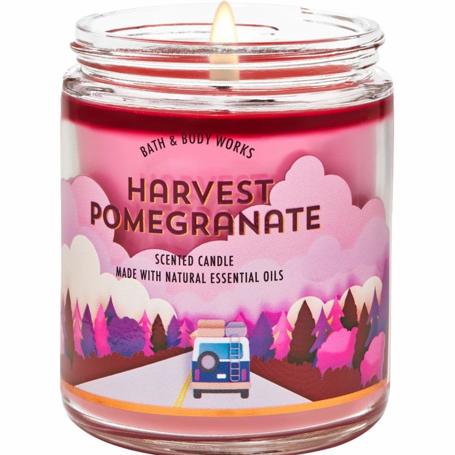 Home Decor * | Deals Bath & Body Works Road Trip Novelty Harvest Pomegranate Single Wick