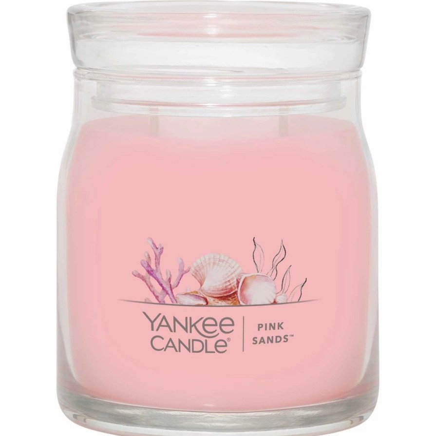 Home Decor * | Best Sale Yankee Candle Pink Sands Signature Medium Jar Candle