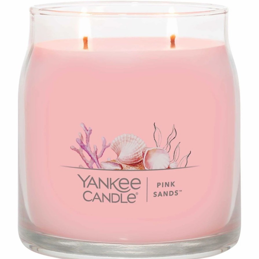 Home Decor * | Best Sale Yankee Candle Pink Sands Signature Medium Jar Candle