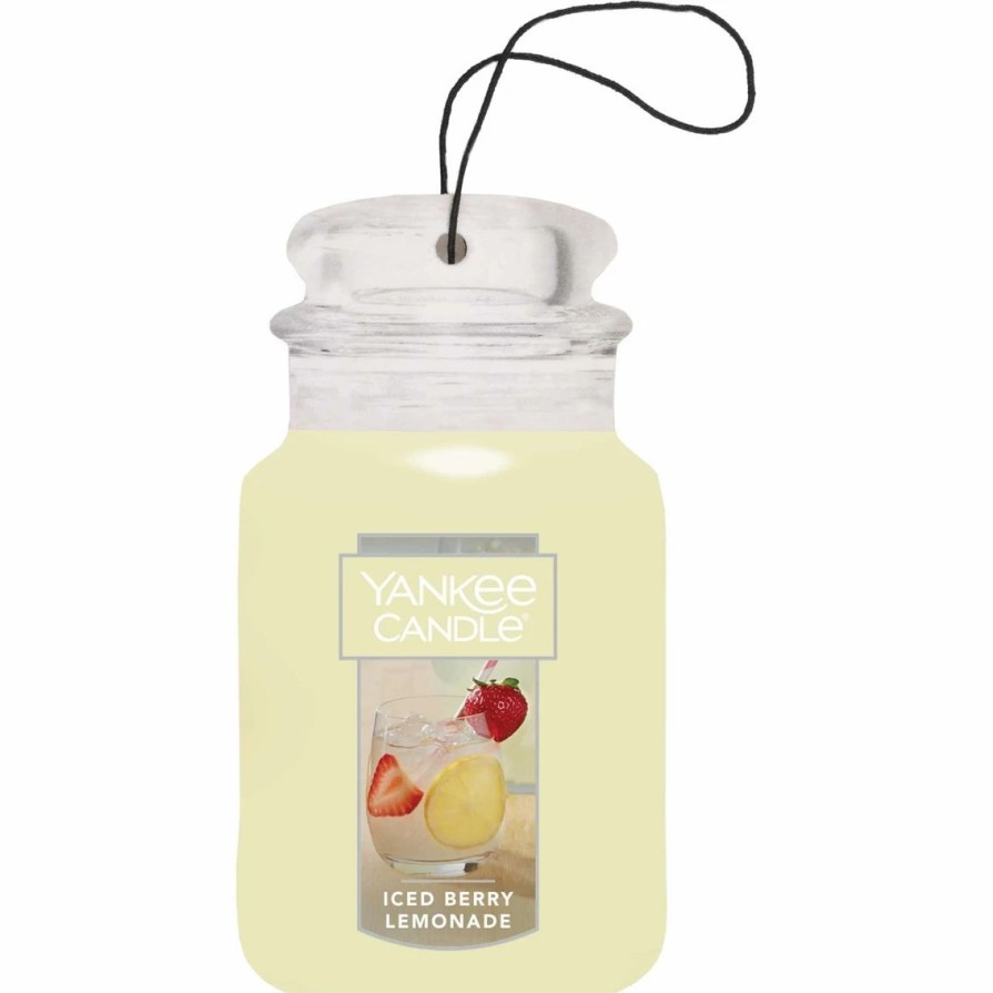 Home Decor * | Buy Yankee Candle Iced Berry Lemonade Car Jar