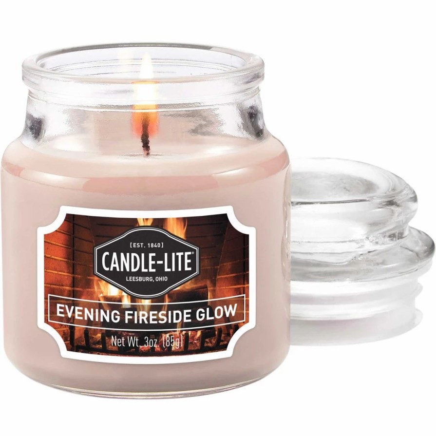 Home Decor * | Coupon Candle-Lite Evening Fireside Glow 3 Oz. Jar Candle