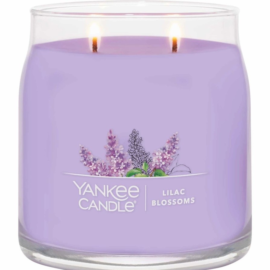 Home Decor * | Outlet Yankee Candle Lilac Blossoms Signature Medium Jar Candle