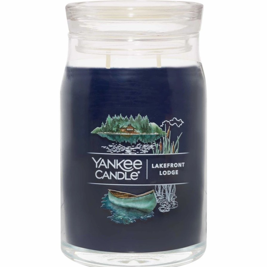 Home Decor * | Deals Yankee Candle Lake Front Lodge Signature Large Jar Candle