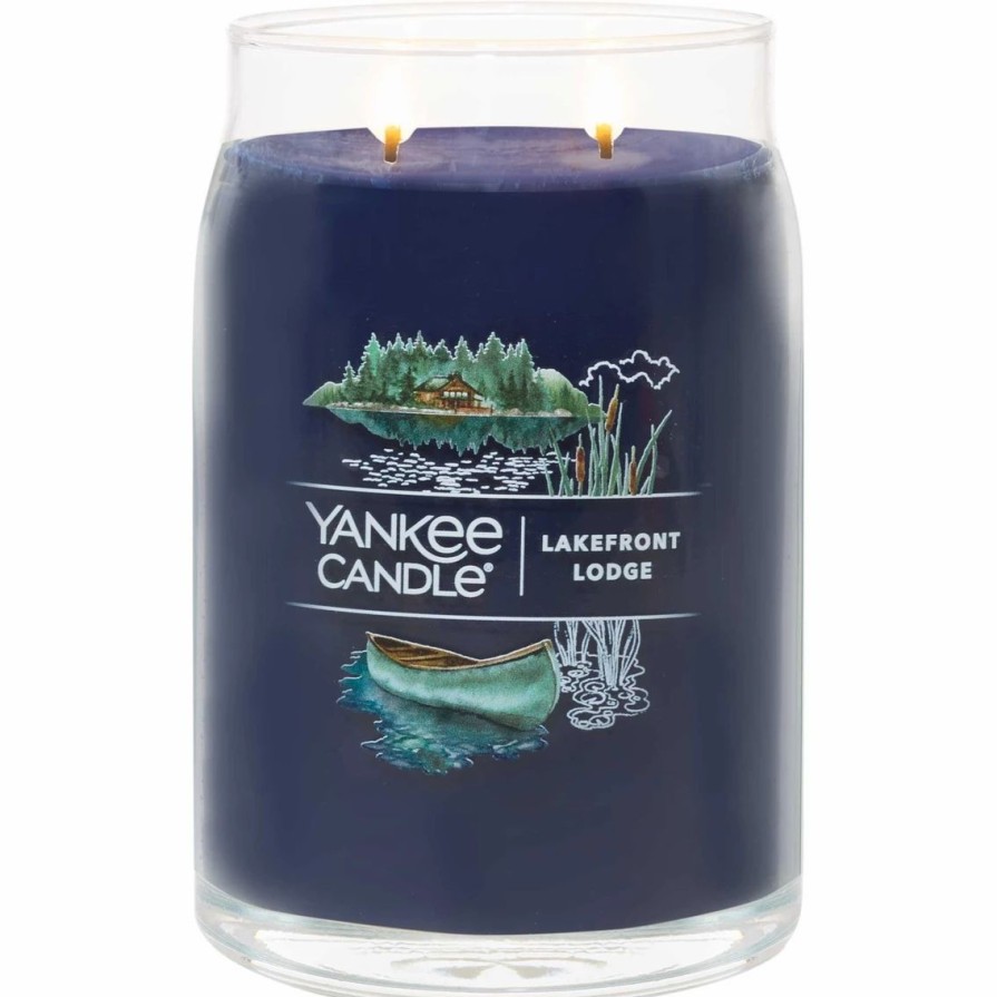 Home Decor * | Deals Yankee Candle Lake Front Lodge Signature Large Jar Candle