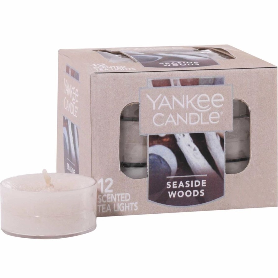 Home Decor * | Flash Sale Yankee Candle Seaside Woods Tea Light Candle