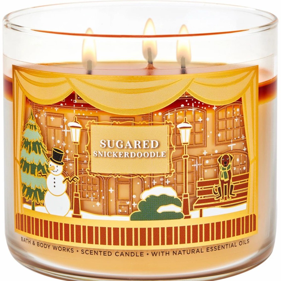 Home Decor * | Cheap Bath & Body Works Nutcracker Sugared Snickerdoodle 3-Wick Candle