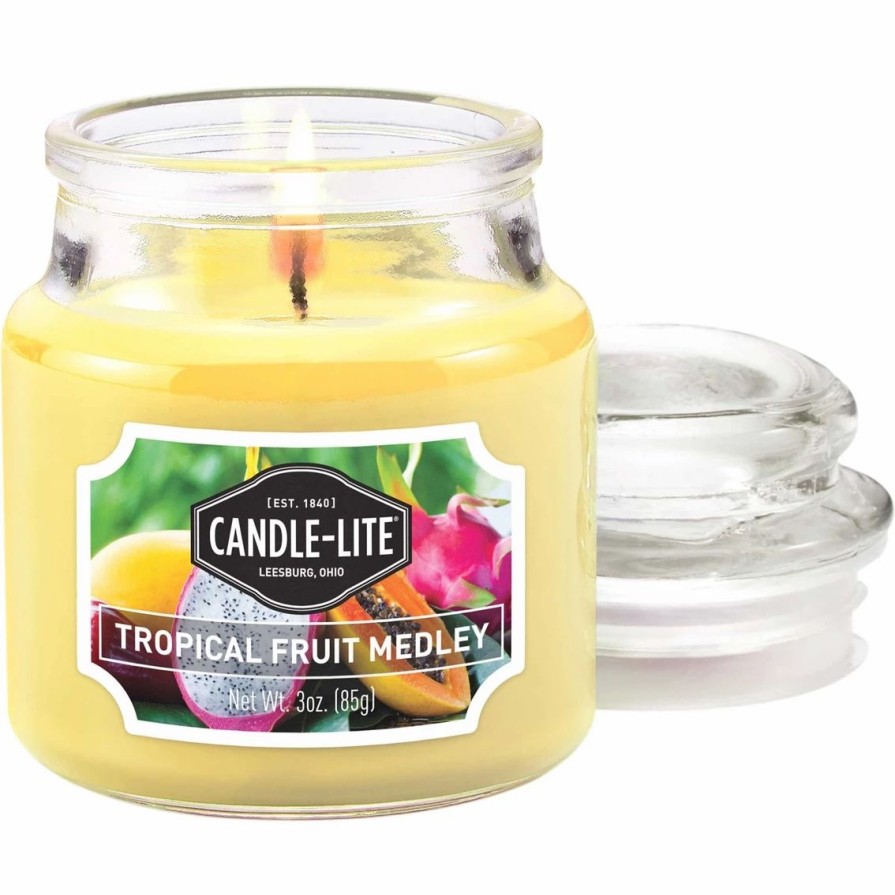 Home Decor * | Wholesale Candle-Lite Tropical Fruit Medley 3 Oz. Jar Candle