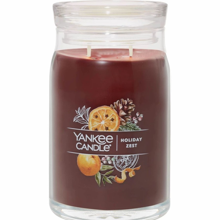 Home Decor * | Top 10 Yankee Candle Holiday Zest Signature Large Jar Candle