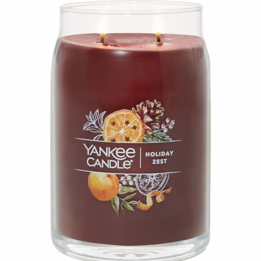 Home Decor * | Top 10 Yankee Candle Holiday Zest Signature Large Jar Candle