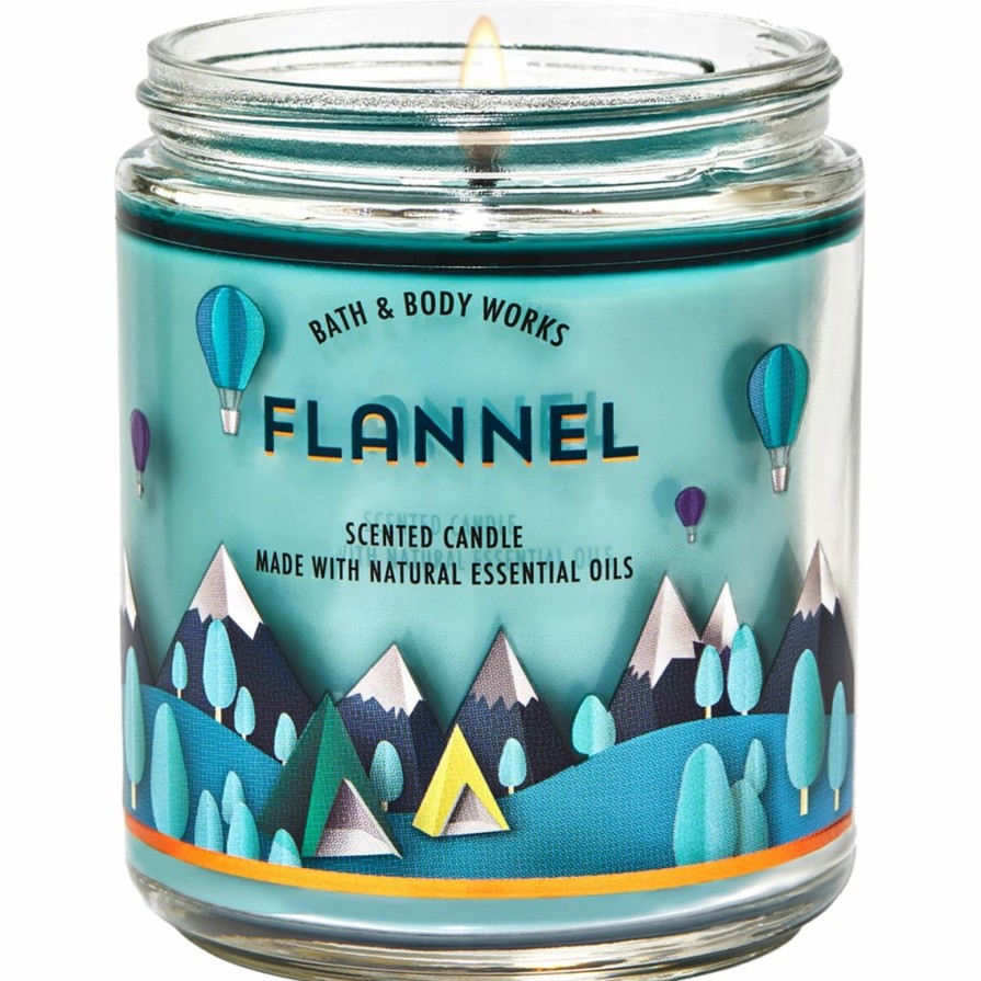 Home Decor * | Cheapest Bath & Body Works Road Trip Novelty Flannel Single Wick Candle