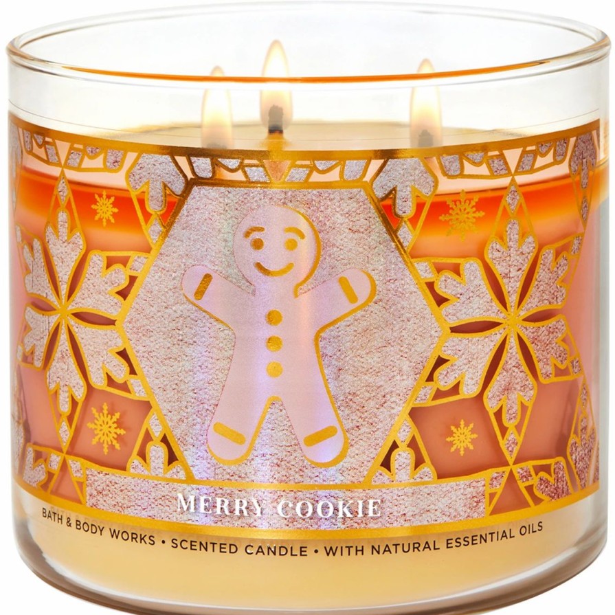 Home Decor * | Flash Sale Bath & Body Works Nutcracker 3-Wick Candle, Merry Cookie