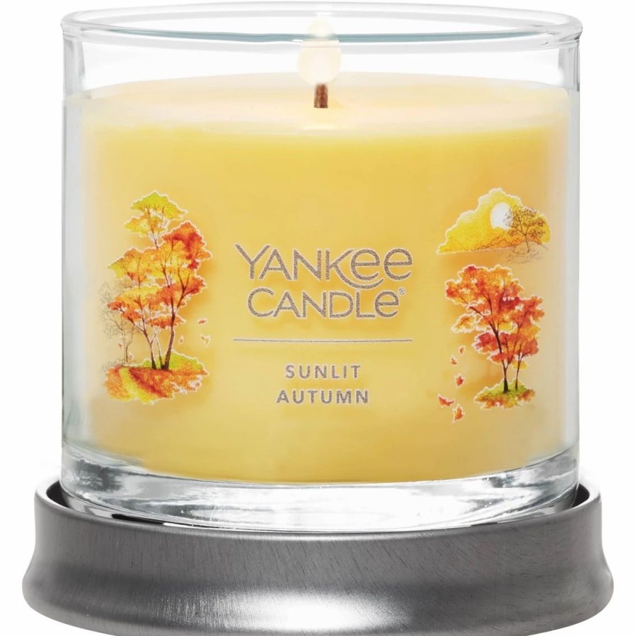 Home Decor * | Cheapest Yankee Candle Sunlit Autumn Signature Small Tumbler Candle