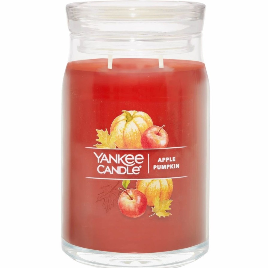 Home Decor * | Cheap Yankee Candle Apple Pumpkin Signature Large Jar Candle