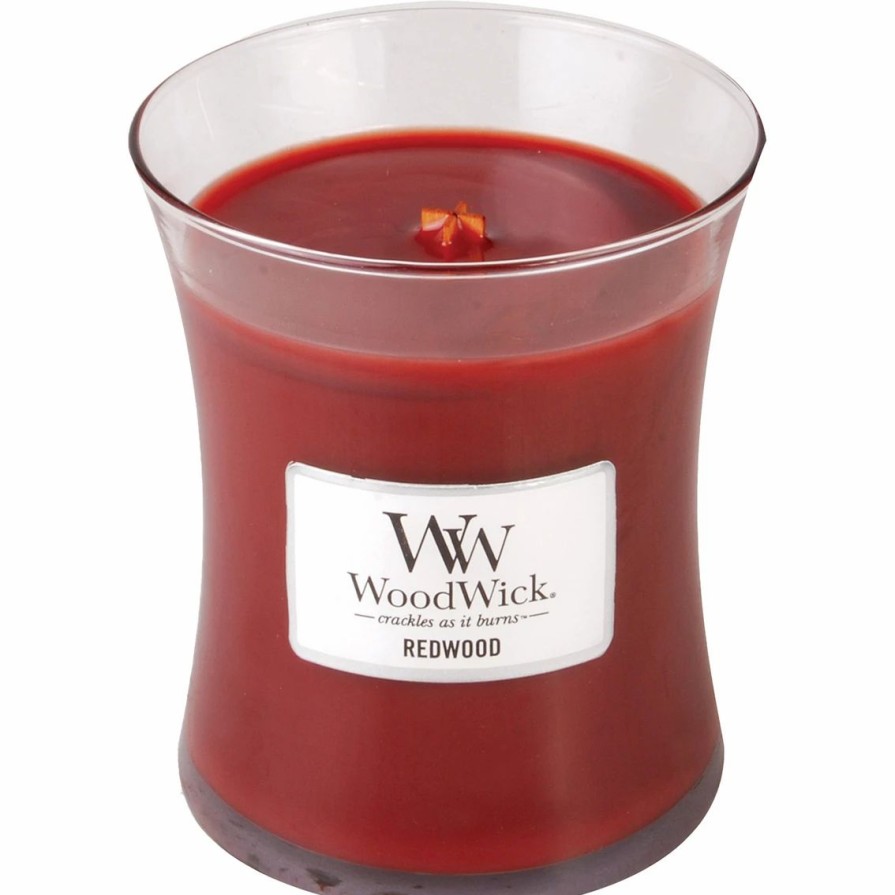 Home Decor * | Flash Sale Woodwick Redwood Hearthwick Flame Candle