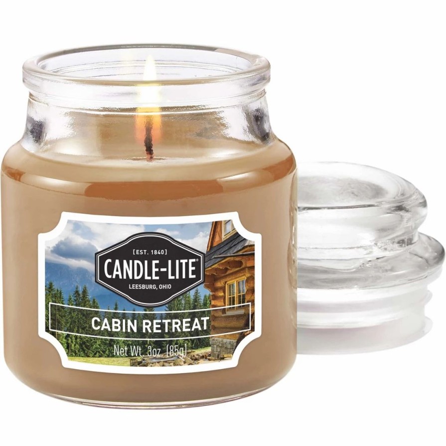 Home Decor * | Wholesale Candle-Lite Cabin Retreat 3 Oz. Jar Candle