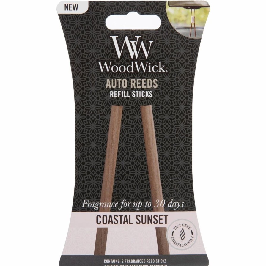 Home Decor * | Best Deal Woodwick Coastal Sunset Auto Reed Kit Refill