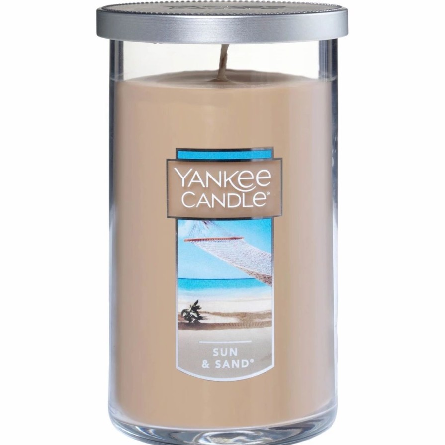 Home Decor * | Outlet Yankee Candle Sun & Sand Medium Perfect Pillar Candle