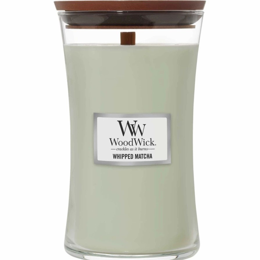 Home Decor * | Best Reviews Of Woodwick Whipped Matcha Large Hourglass Candle