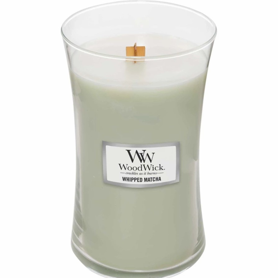 Home Decor * | Best Reviews Of Woodwick Whipped Matcha Large Hourglass Candle