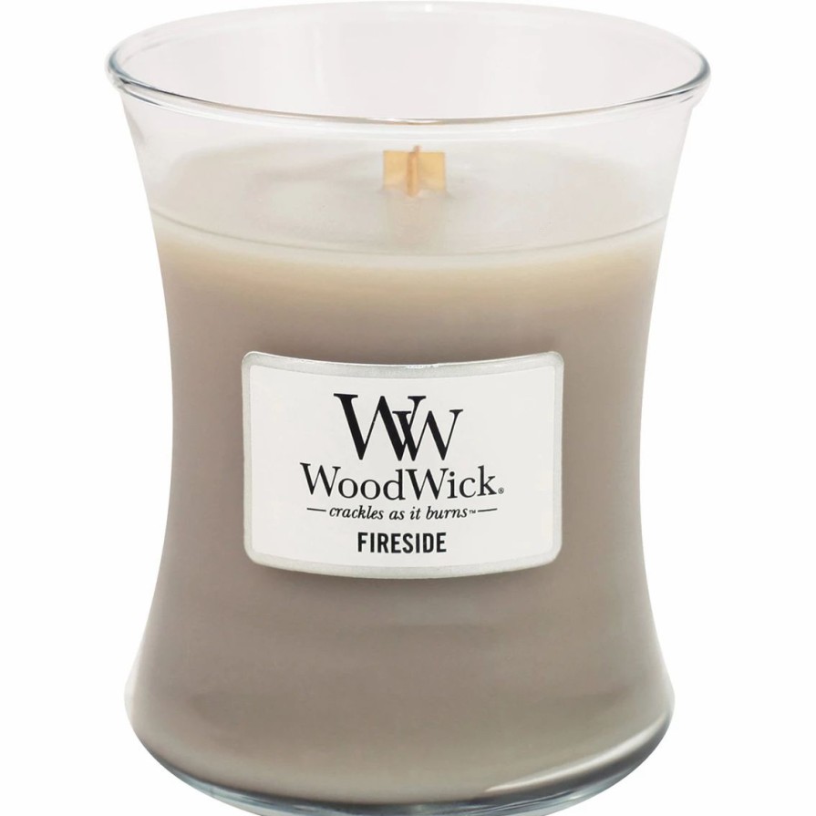 Home Decor * | Best Pirce Woodwick Fireside Medium Jar Candle